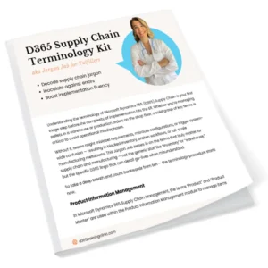 D365 Supply Chain Terminology Kit Cover